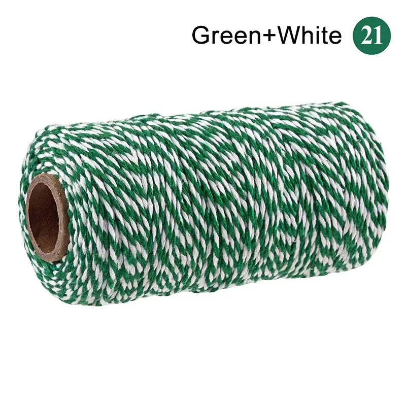 2mm 100M Macrame Cord Rope Cotton Twine Thread String Crafts DIY Sewing Handmade Wall Hangings Bohemia Wedding Party Home 2030