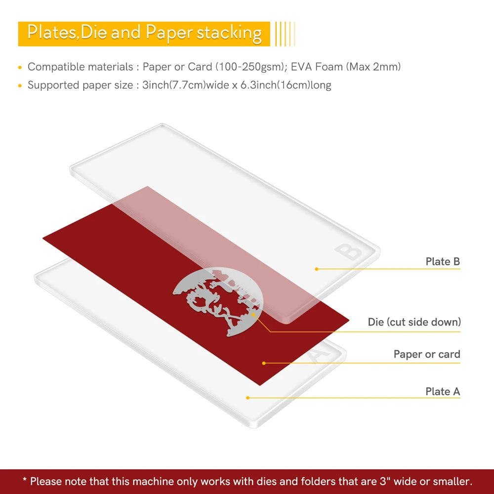 2pcs-4pcs 3mm 5mm Mini Cutting Pads  Die Cutting Machine Clear Plastic Cutting Replacement Plates Mat 15.9x7.6cm