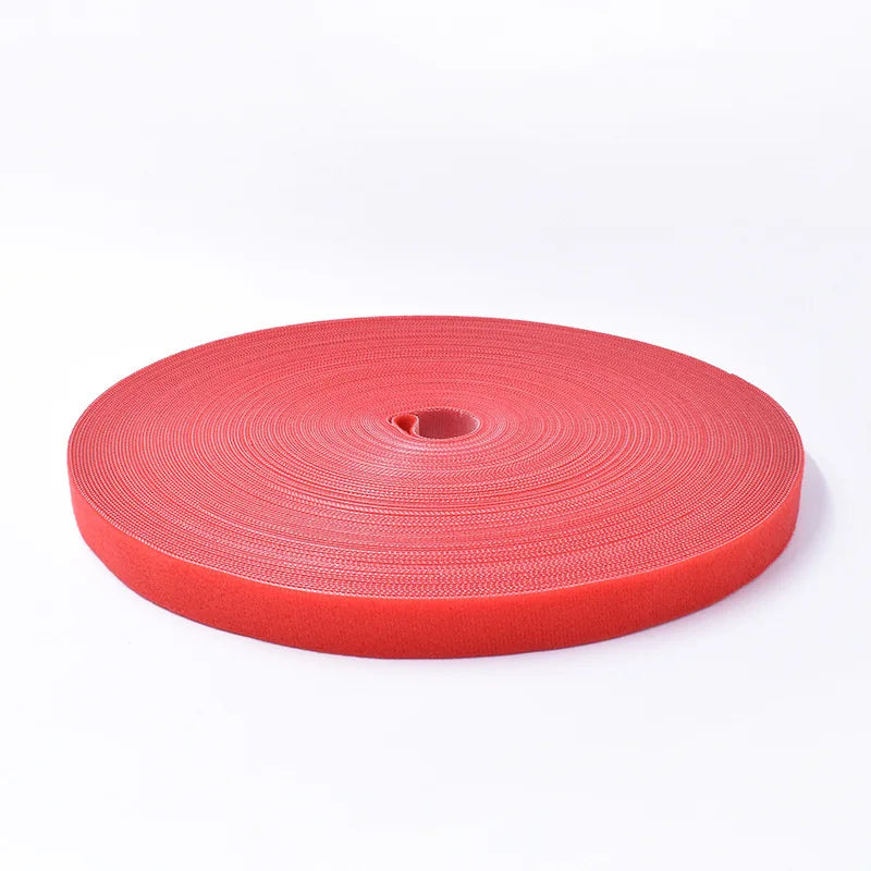50Meter/Roll Jumbo Vel cro Adhesive Fastener Tape Wrap DIY Reusable Double Side Hook and Loop Cable Tie Wires Management Straps
