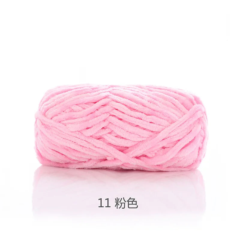 1pcs 100g super soft velvet wool coarse knitted yarn material package hand-woven hat scarf cushion