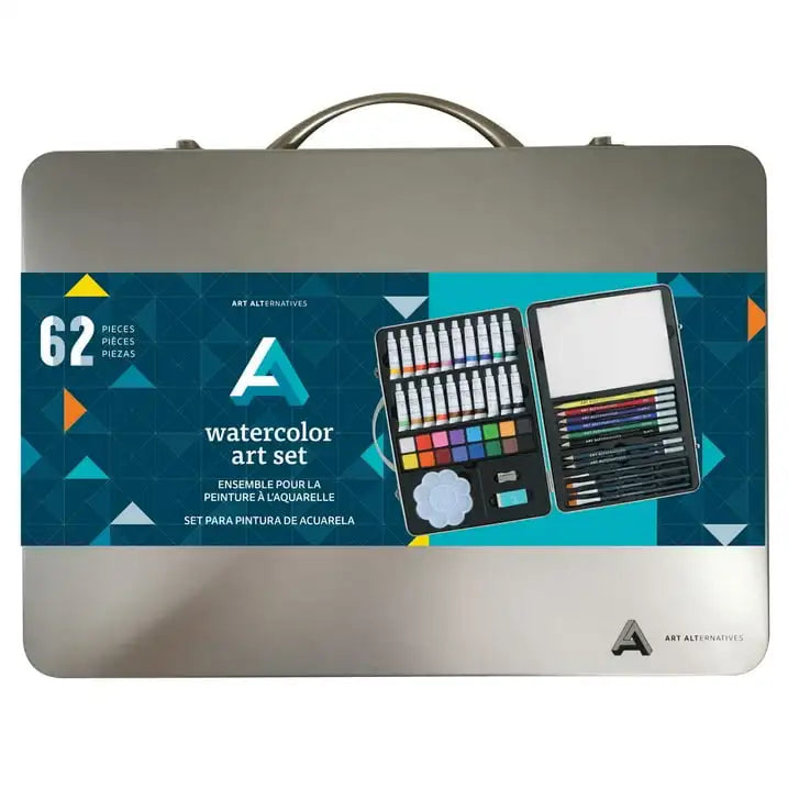 Art Alternatives 62-Piece Watercolor Art Set  For Beginners