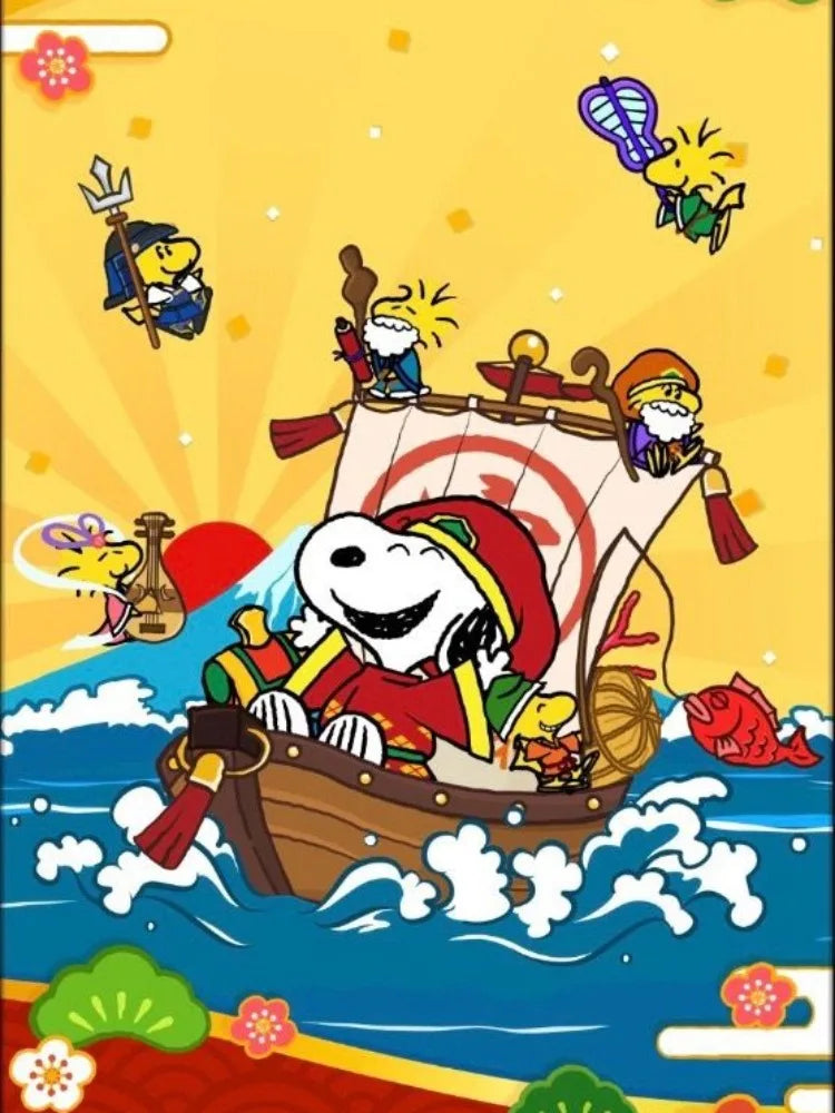 Diamond Art Painting Kit Cartoon Kawaii Snoopy Cute Dog Graffiti Comic Embroidery Mosaic Cross Stitch Home Decor Children's Gift