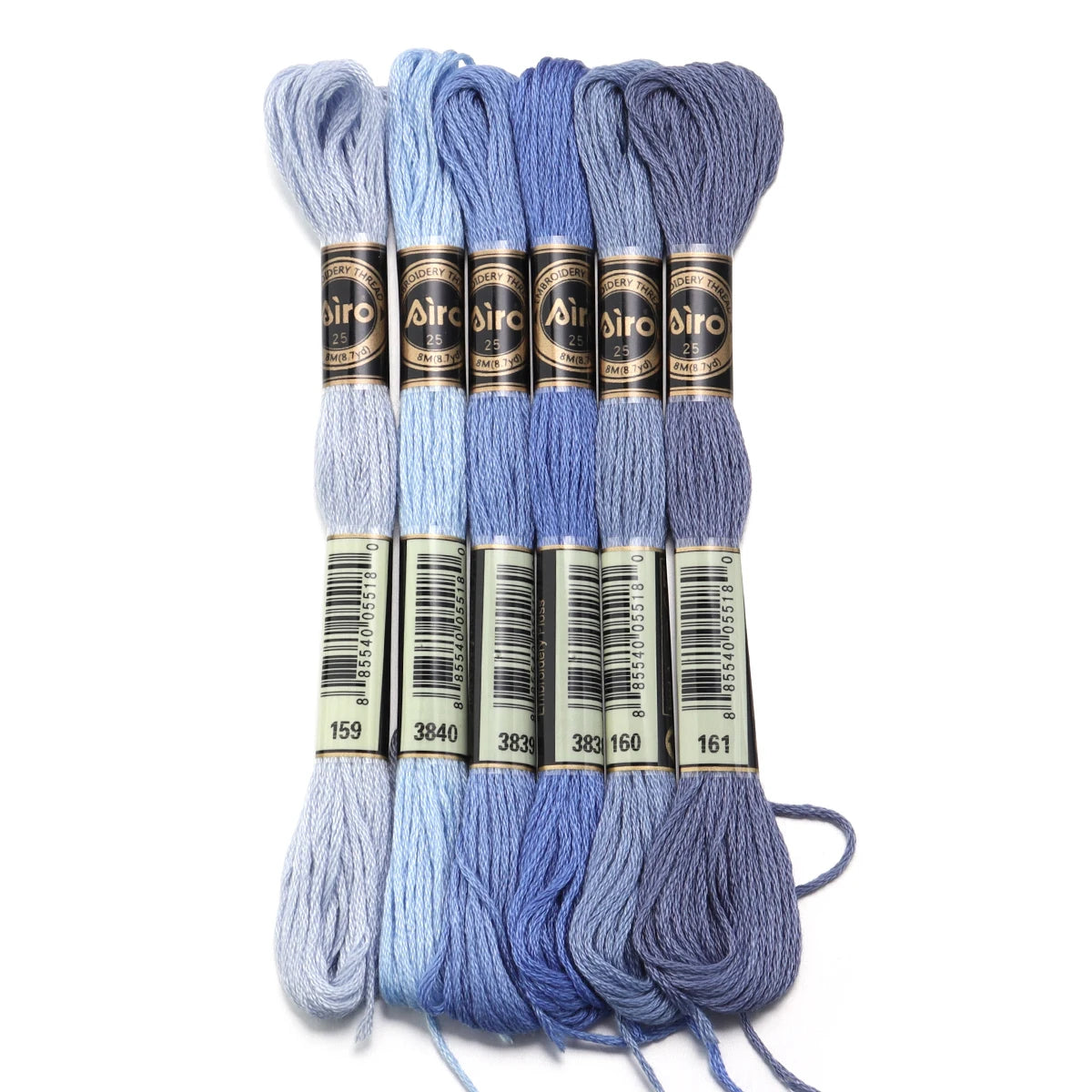 6Pcs/Lot 8m Polyester Cross Stitch Thread Colorful Embroidery Thread String Strap For DIY Sewing Crafts Clothing Accessorie 2030