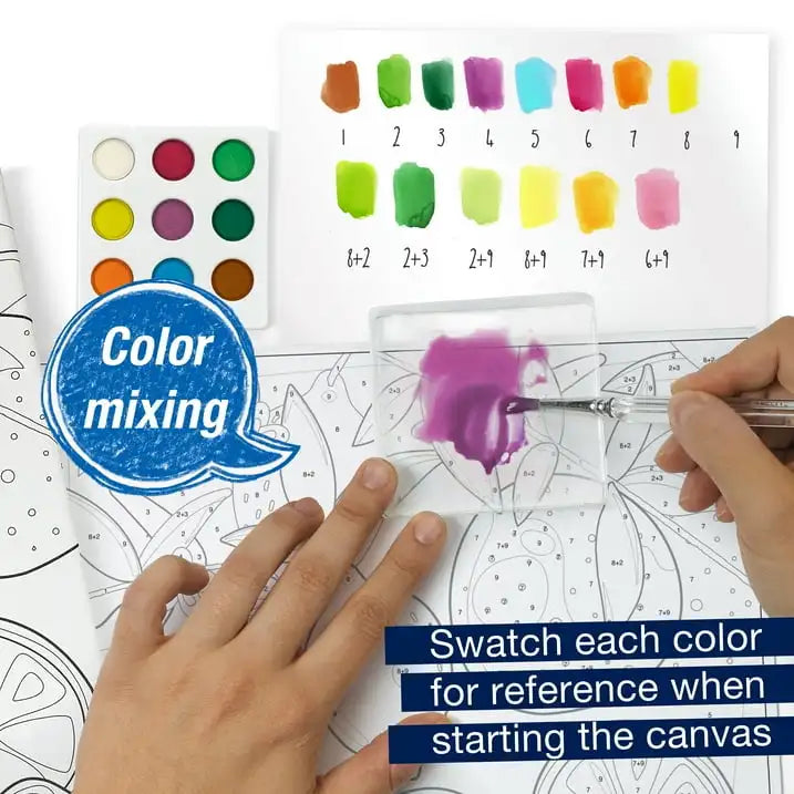 Faber-Castell Paint by Number Watercolor Produce - Yellow Lemons Adult Art Set