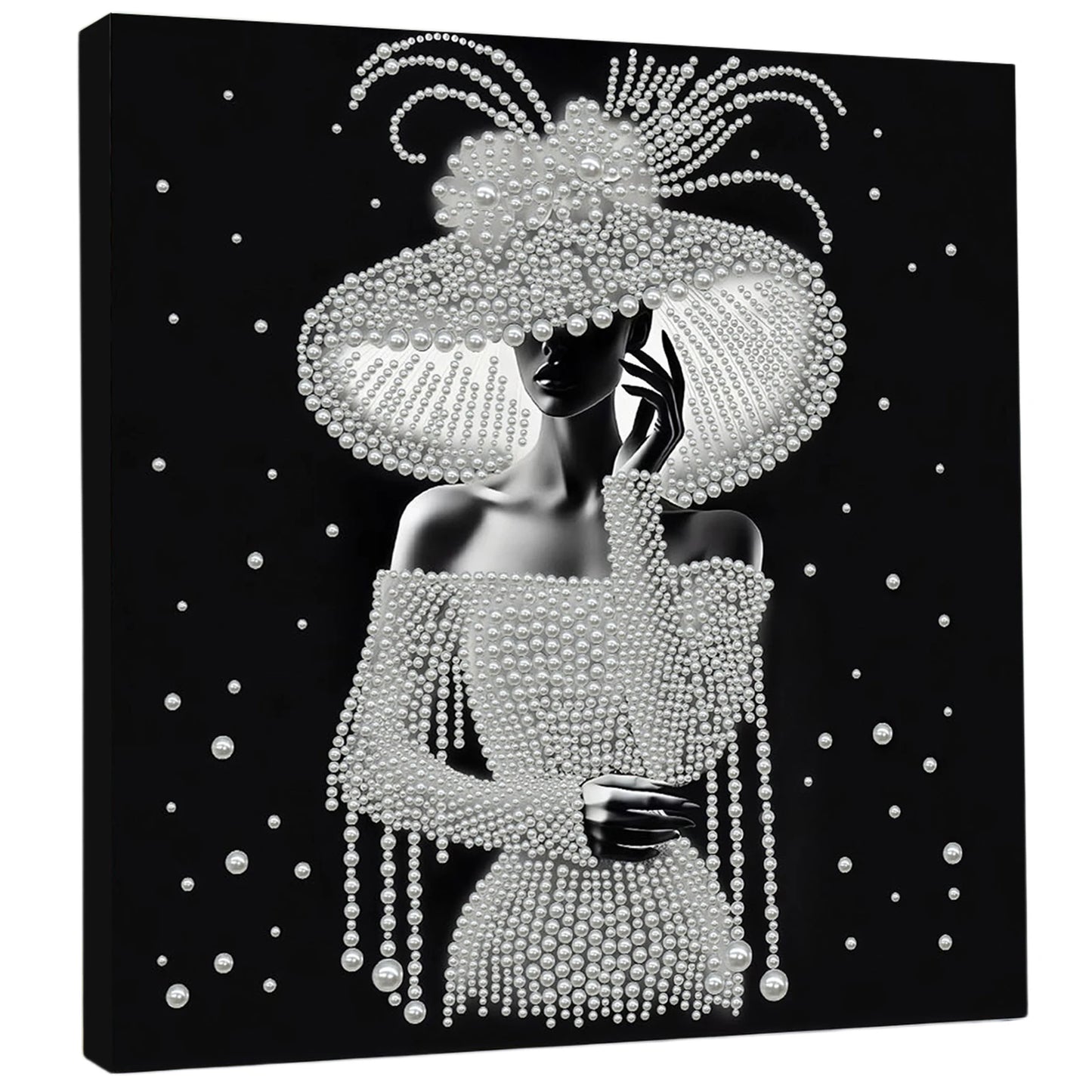 Elegant Lady Full 5D DIY Pearl Diamond Art Kits for Adults/Beginners Gift Idea Home Decor Gem Art Diamond Painting Kits 30*30cm