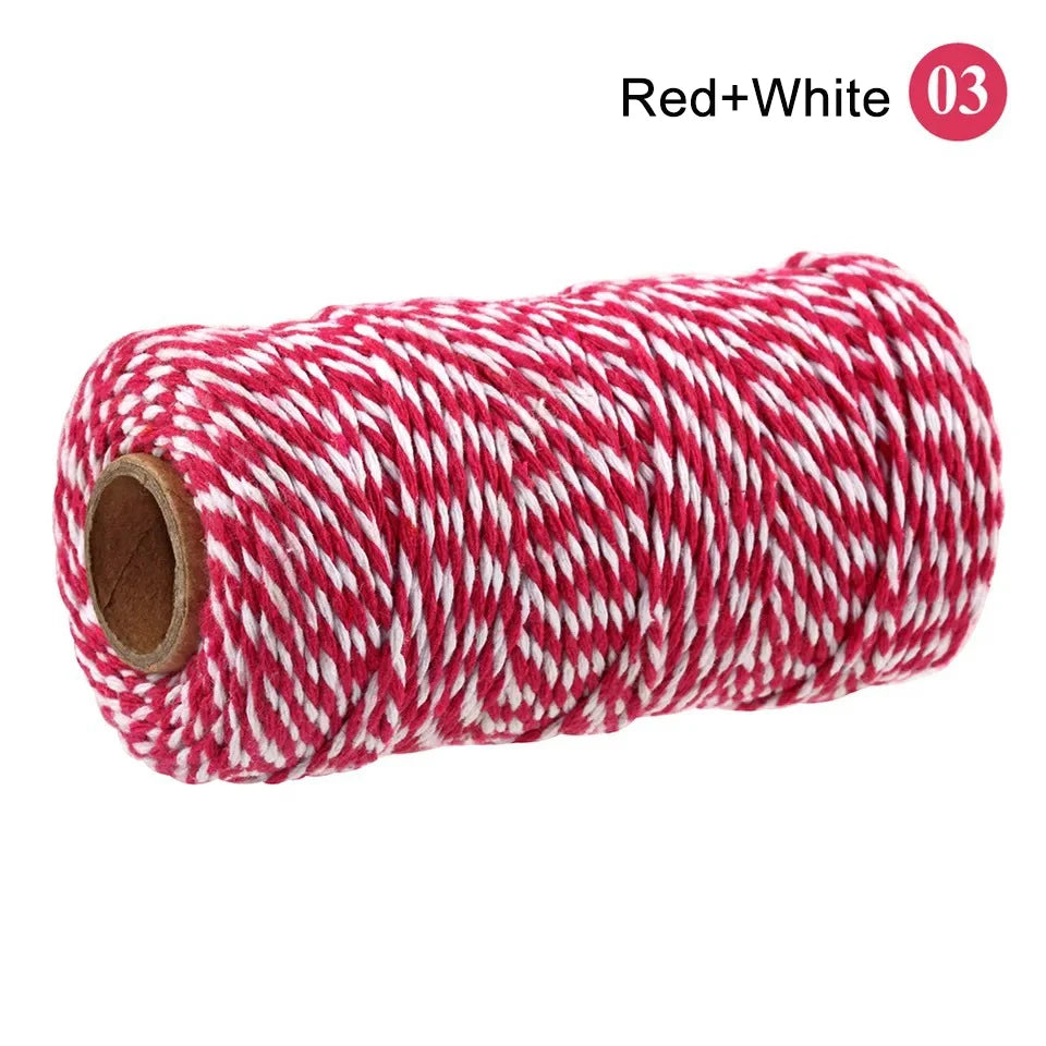2mm 100M Macrame Cord Rope Cotton Twine Thread String Crafts DIY Sewing Handmade Wall Hangings Bohemia Wedding Party Home 2030