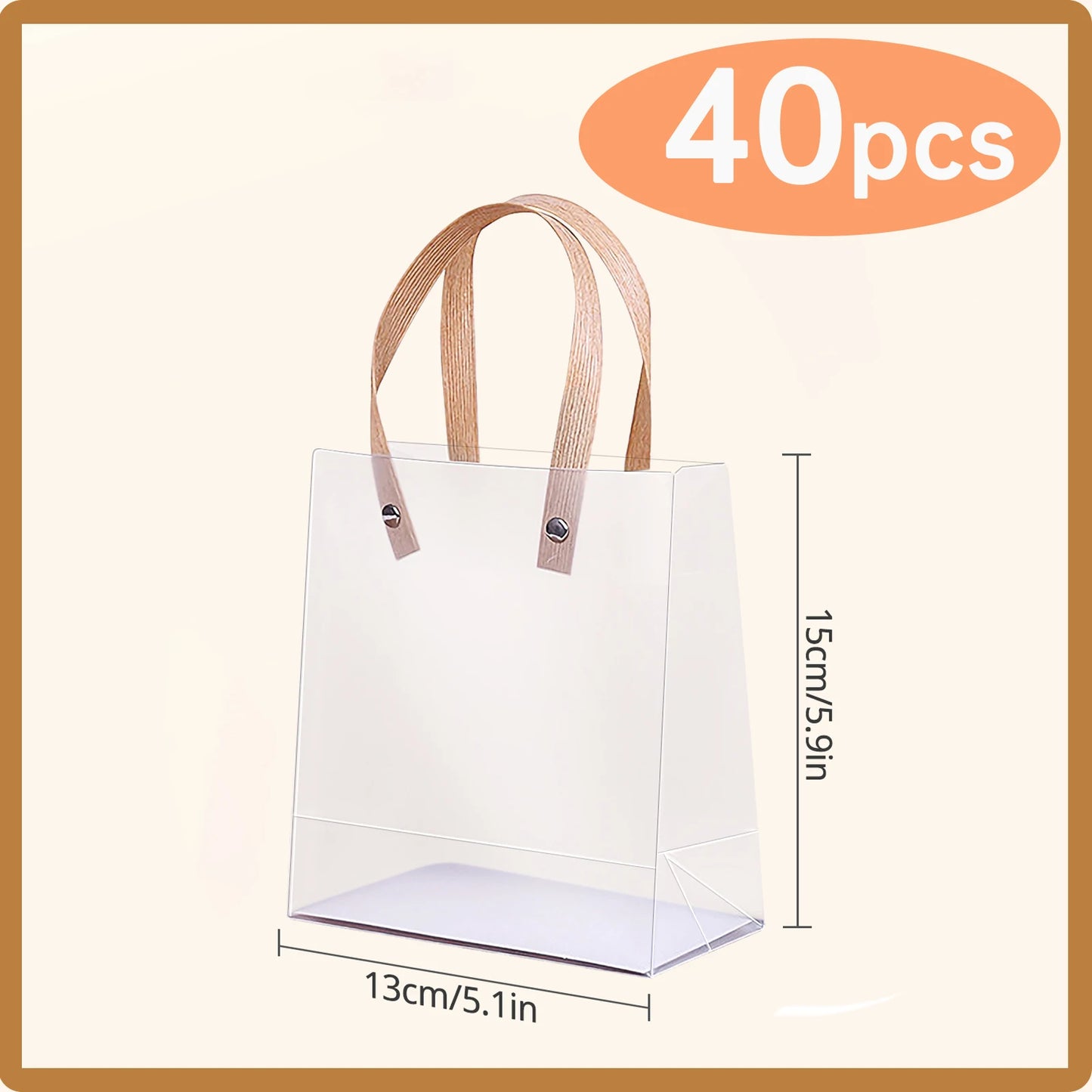 80pcs Small Gift Bags, Candy Bags, Souvenir Wedding Birthday Holiday Gifts, Clear Tote Bags, Halloween Christmas Valentine's Day