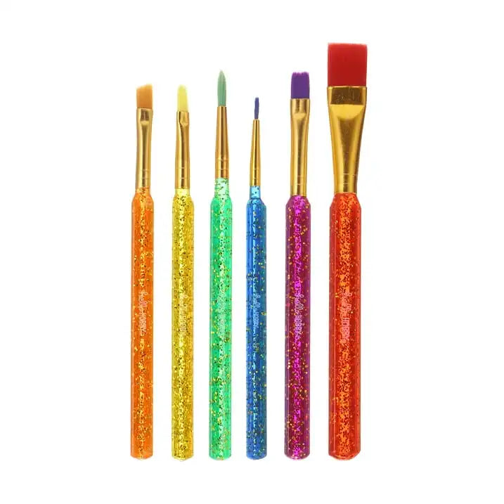 (3 pack) Hello Hobby Assorted Shape Synthetic Bristle Art Brushes (6 Pack),