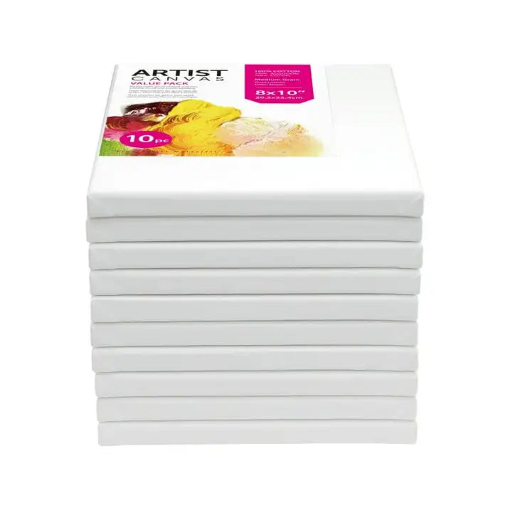 Stretched Canvas, 8"X10", 10 Pack
