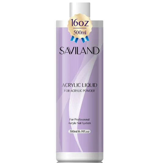Saviland Monomer Acrylic Nail Liquid 180/500ml Large Capacity Professional Acrylic Nail Liquid For DIY Crystal Liquid Nail Art