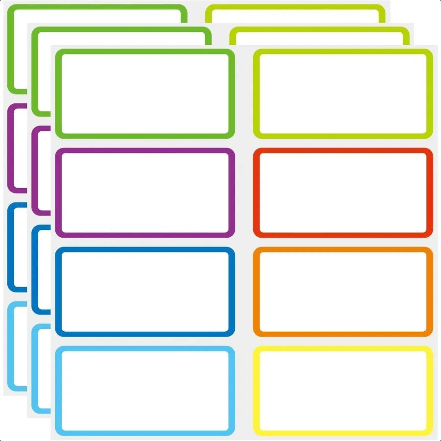 Reusable Dry Erase Labels for Storage Bins Organization Reusable Sticky Notes Whiteboard Label Stickers for Kitchen Office Scho