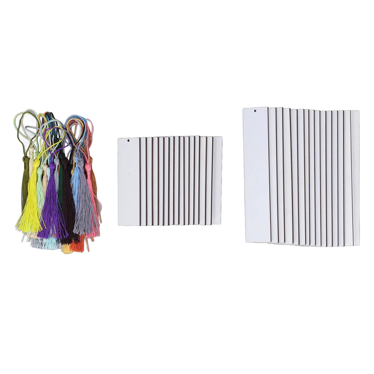 Sublimation Blanks Bookmark Double Sided Sublimate DIY Book Marker Clip with Colorful Tassels For Booker Lover Readers