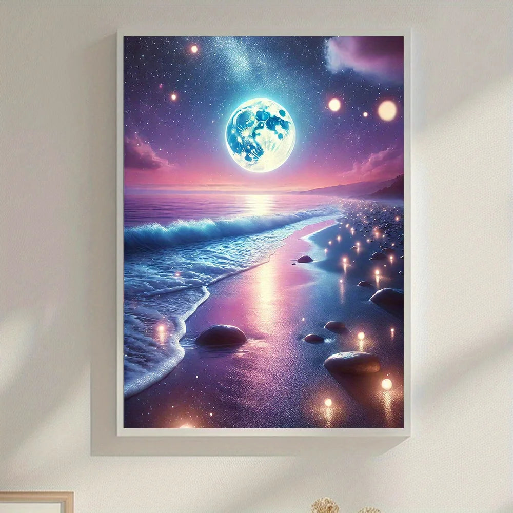 6 Kinds Of Patterns Scenery Diamond Painting Art Kits 5D Full Round Drill DIY Diamond Painting Perfect Home Wall Decor and Gift