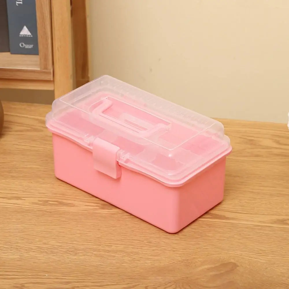 2/3 Layers Foldable Large Capacity Storage Box Multifunctional Plastic Portable Box