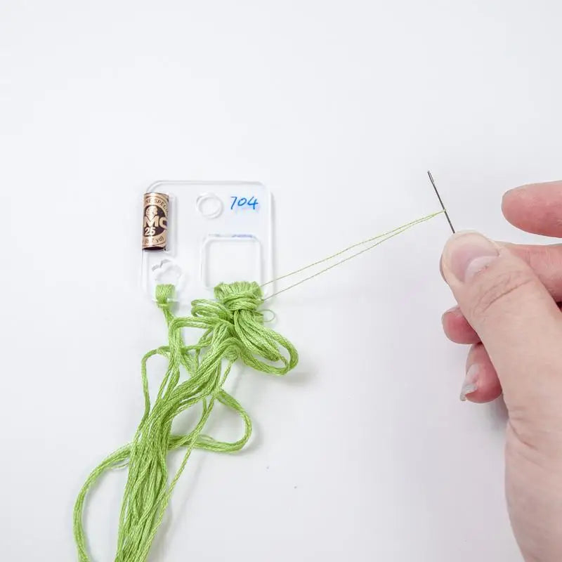 12/24/30pcs Acrylic Ring Thread Card Holder Cross Stitches Embroidery Floss Storage Ring Organizer DIY Craft Sewing Supplies