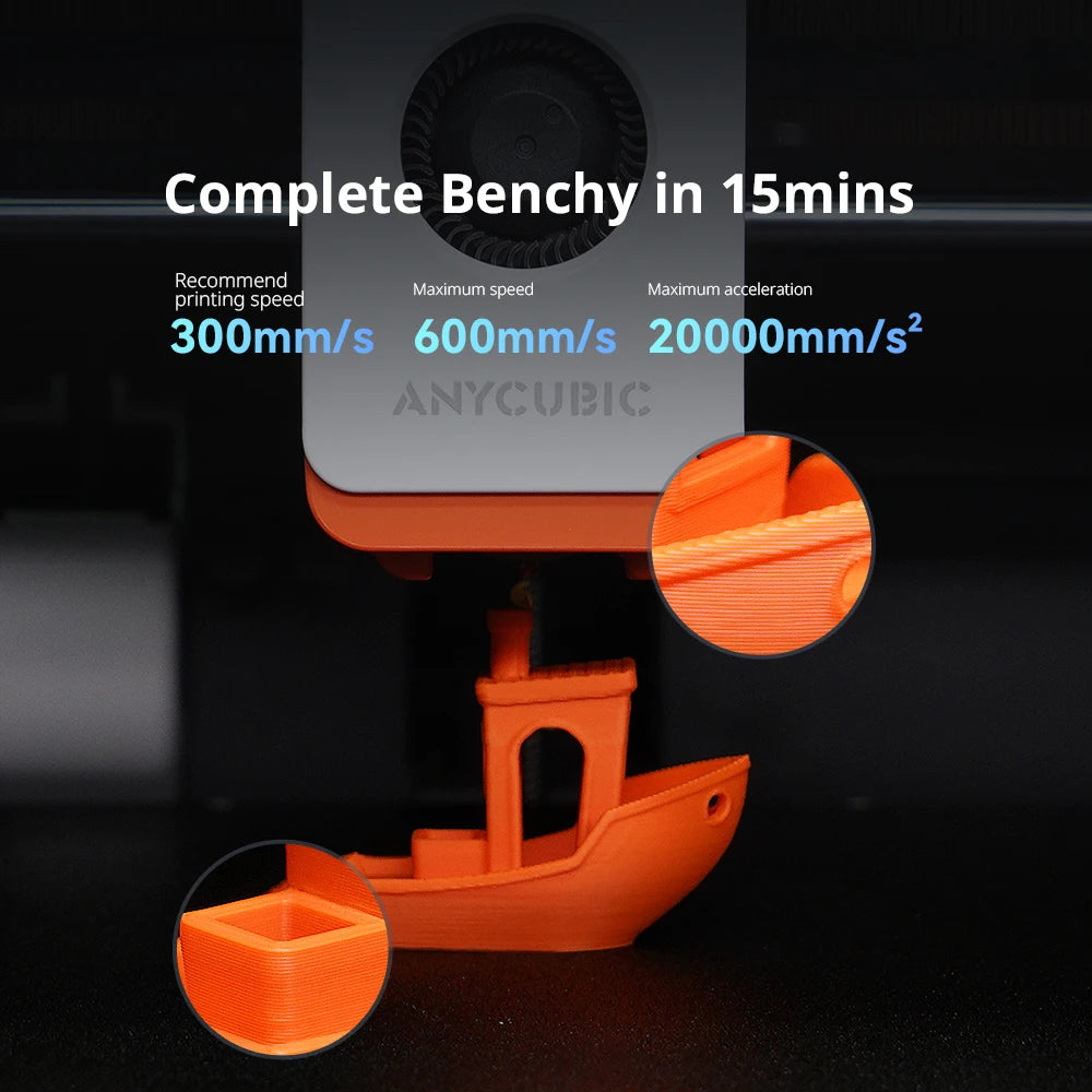 Anycubic Kobra S1 Combo Multi-Color 3D Printer Max Speed 600mm/s Core XY Stable Structure High Precision 3D Printer