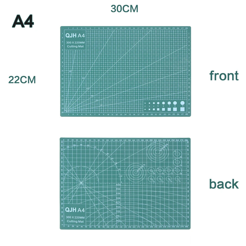 A1/A2/A3/A4 PVC Cutting Mat Workbench Patchwork Sewing DIY Engraving Leather Cutting Board Double-Sided Self-Healing