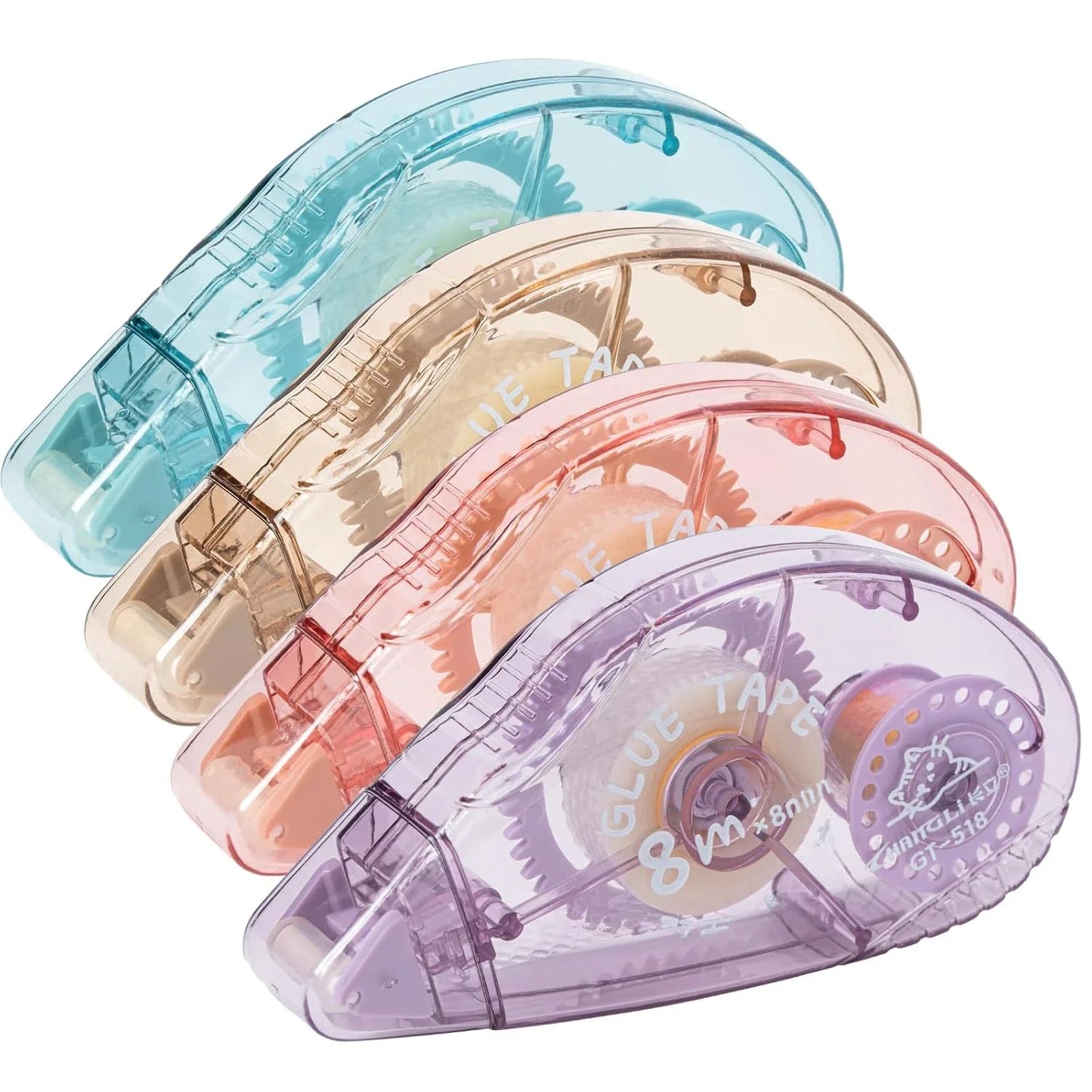 4 packs of double-sided tape rollers, scrapbooking supplies, craft tape rollers, scrapbooking double-sided tape rollers