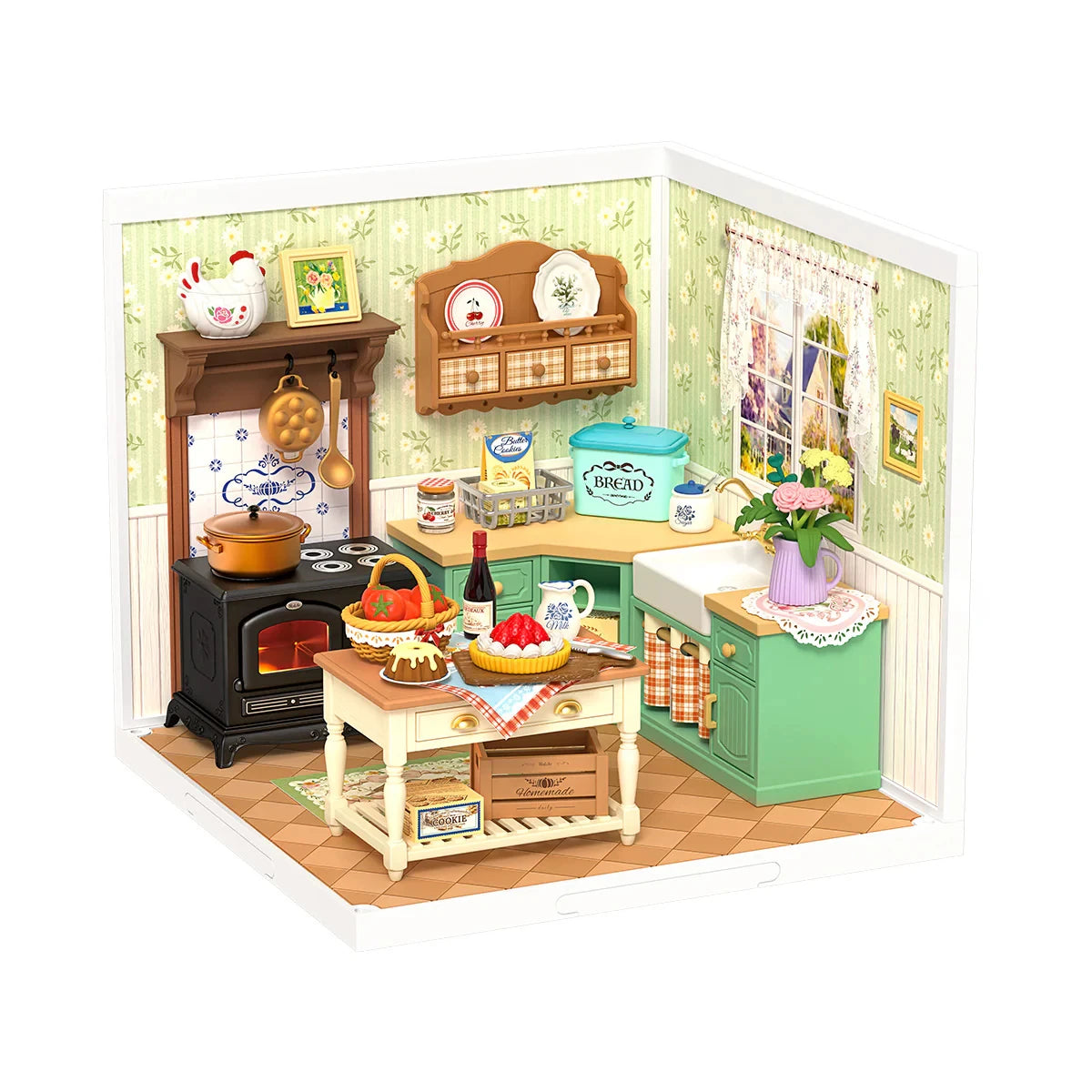 Rolife Dollhouse 3D Puzzle Super Creator Series DIY Miniature House Kit with LED Light for Home Decor Birthday Gift for Girls Teens