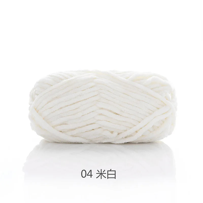 1pcs 100g super soft velvet wool coarse knitted yarn material package hand-woven hat scarf cushion