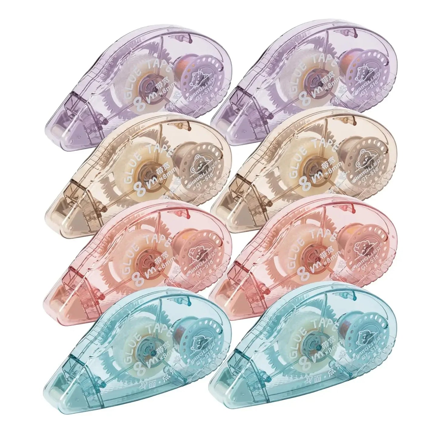 4 packs of double-sided tape rollers, scrapbooking supplies, craft tape rollers, scrapbooking double-sided tape rollers