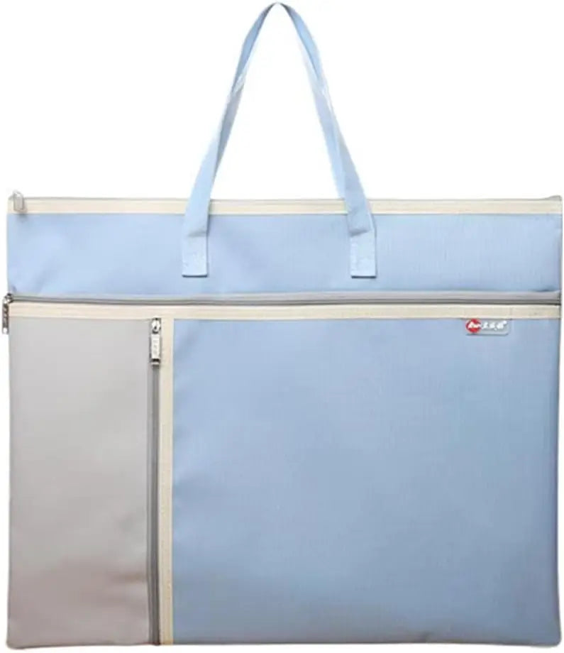 Art Portfolio Bag with Zipper and Handle Large Capacity Oxford Bag Artwork Storage Container A3 Size