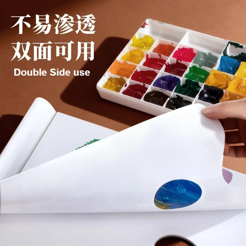 36 Sheets Disposable Palette Paper 9x12 Inches Mess-Free for Acrylic, Oil Paint  ArtistsTear-Off Sheets for Mixing Colors Tools