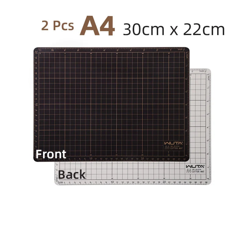 WUTA New Fabric Cutting Mat, Leather Cutting Board A1 A2 A3 A4 A5 Professional Self Healing Quality Double-Sided  Craft Tool Set