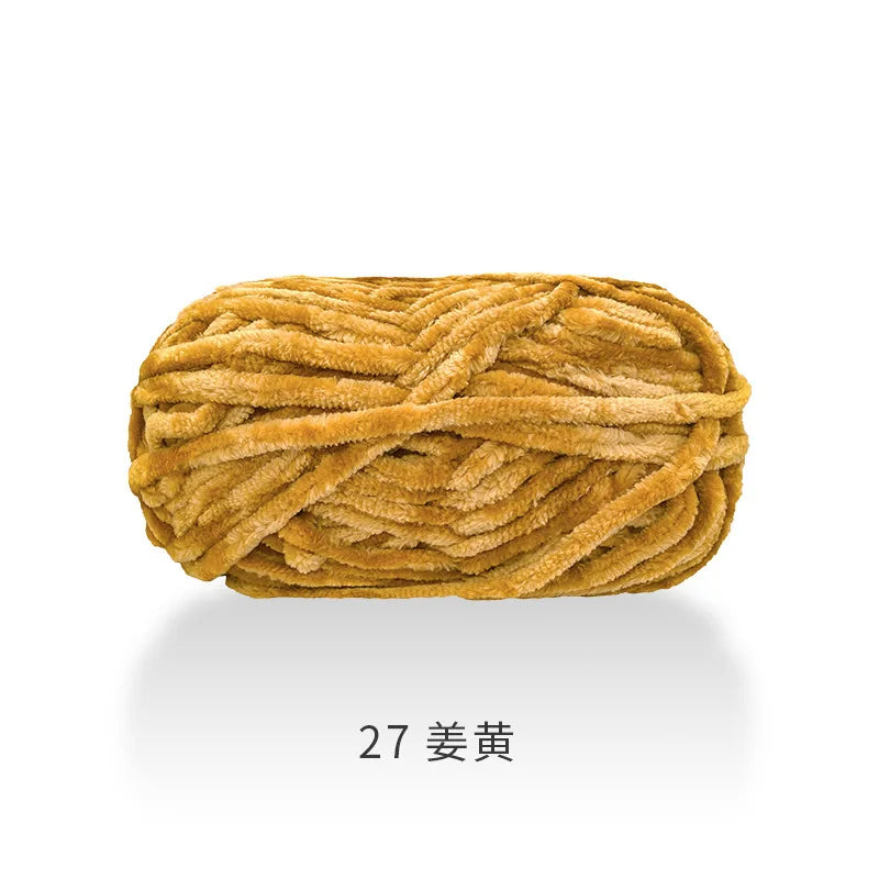 1pcs 100g super soft velvet wool coarse knitted yarn material package hand-woven hat scarf cushion