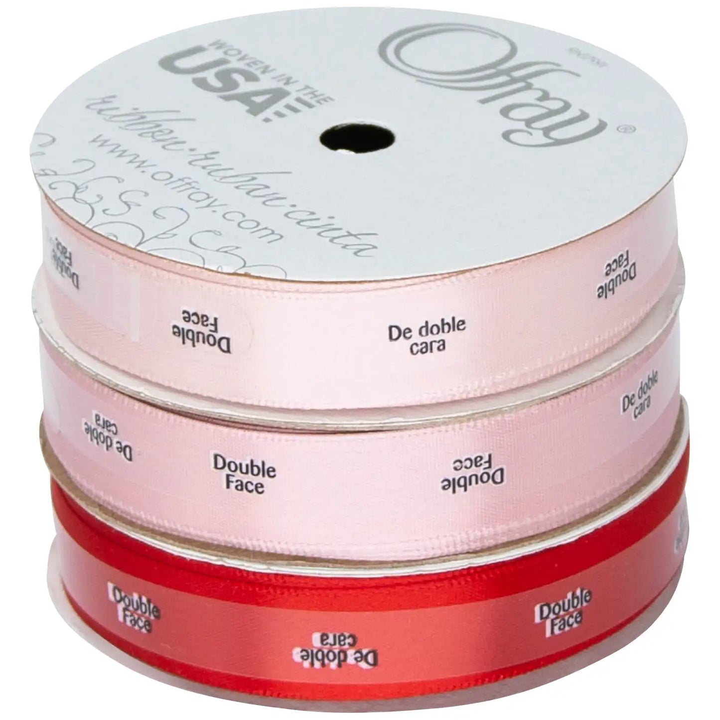 Ribbon, Pink 5/8 Inch Double Face Satin Ribbon for Sewing, Crafts and Wedding, 18 Feet, 1 Each
