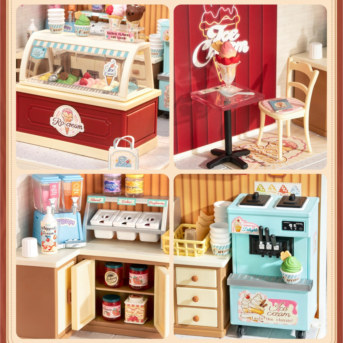 Rolife DIY Miniature House Kit Super Creator Series Mini Dollhouse 3D Puzzle Model Building Kit with LED Light for Home Decor Birthday Gift for Girls Adults