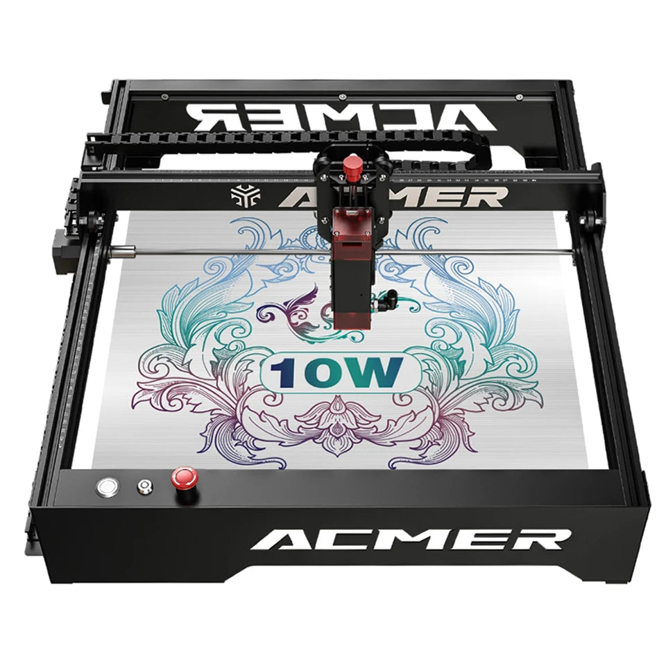 ACMER Laser Engraver P1 10W Security Protection Support WIFI Laser Engraving Cutting Machine Carve Phone Case Logo for Business