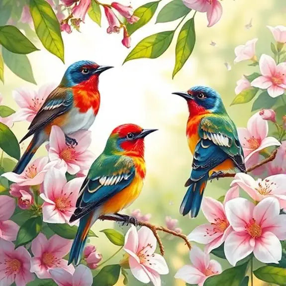 Diamond Painting Bird plum Blossom Animal Picture Of Acrylic Cartoon Diamond Mosaic Flower DIY Craft Supplies Child Hobby