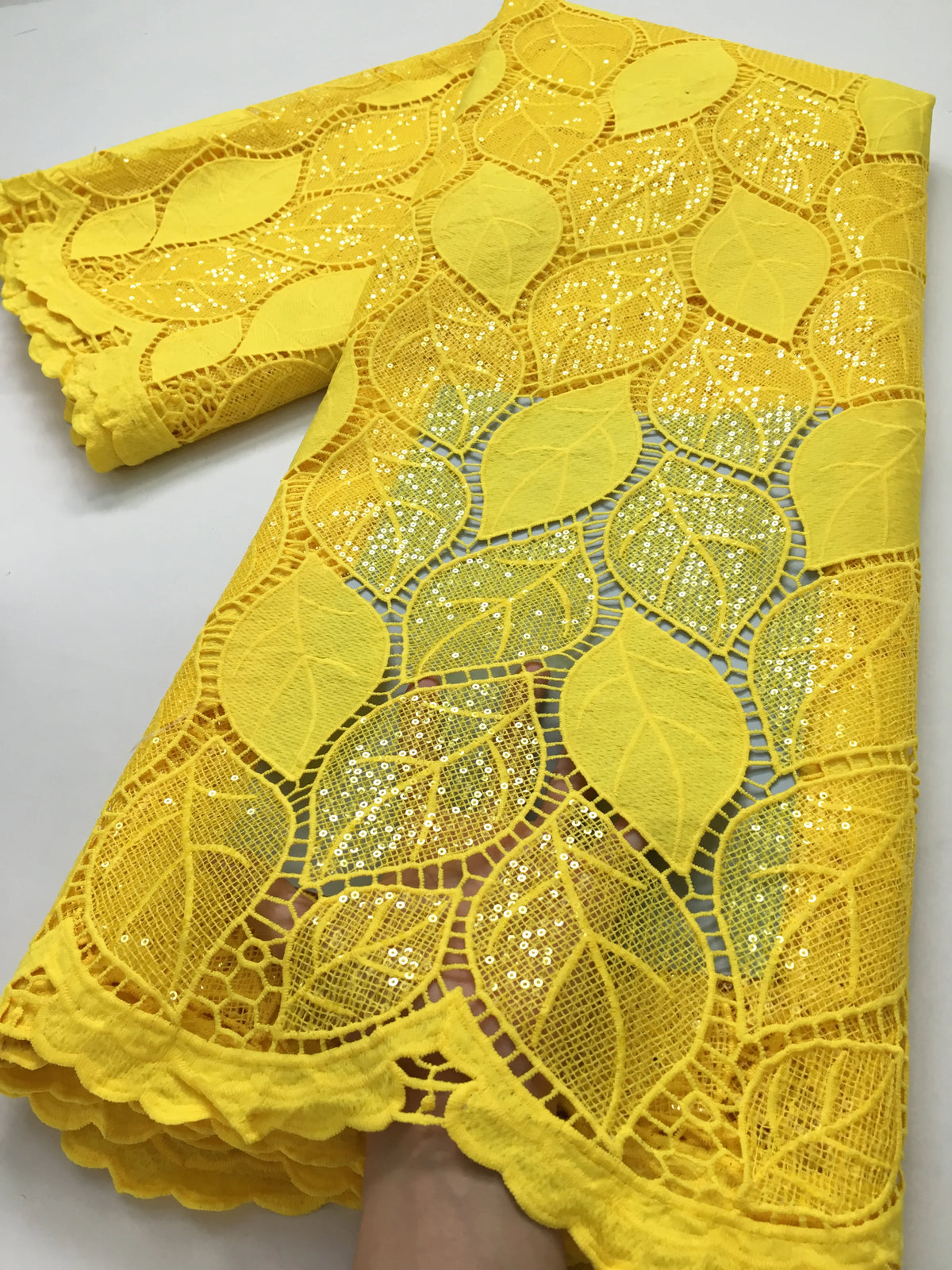 White African Water Soluble Lace Fabric 5Yards 2024 French Nigerian Guipure Cord Lace Fabric For Women Dress Wedding  TY3022