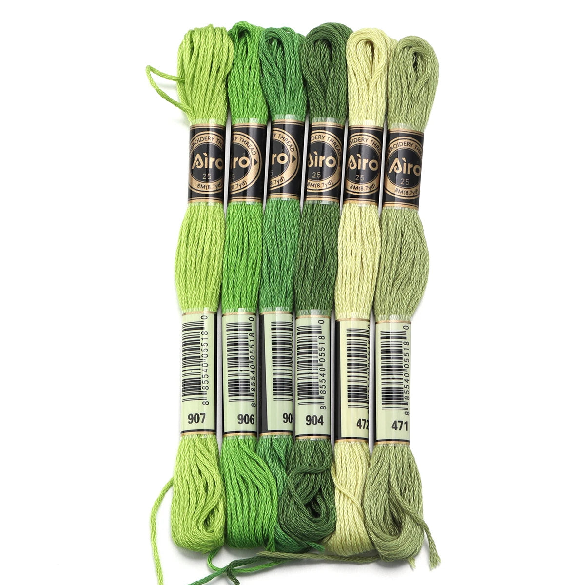 6Pcs/Lot 8m Polyester Cross Stitch Thread Colorful Embroidery Thread String Strap For DIY Sewing Crafts Clothing Accessorie 2030