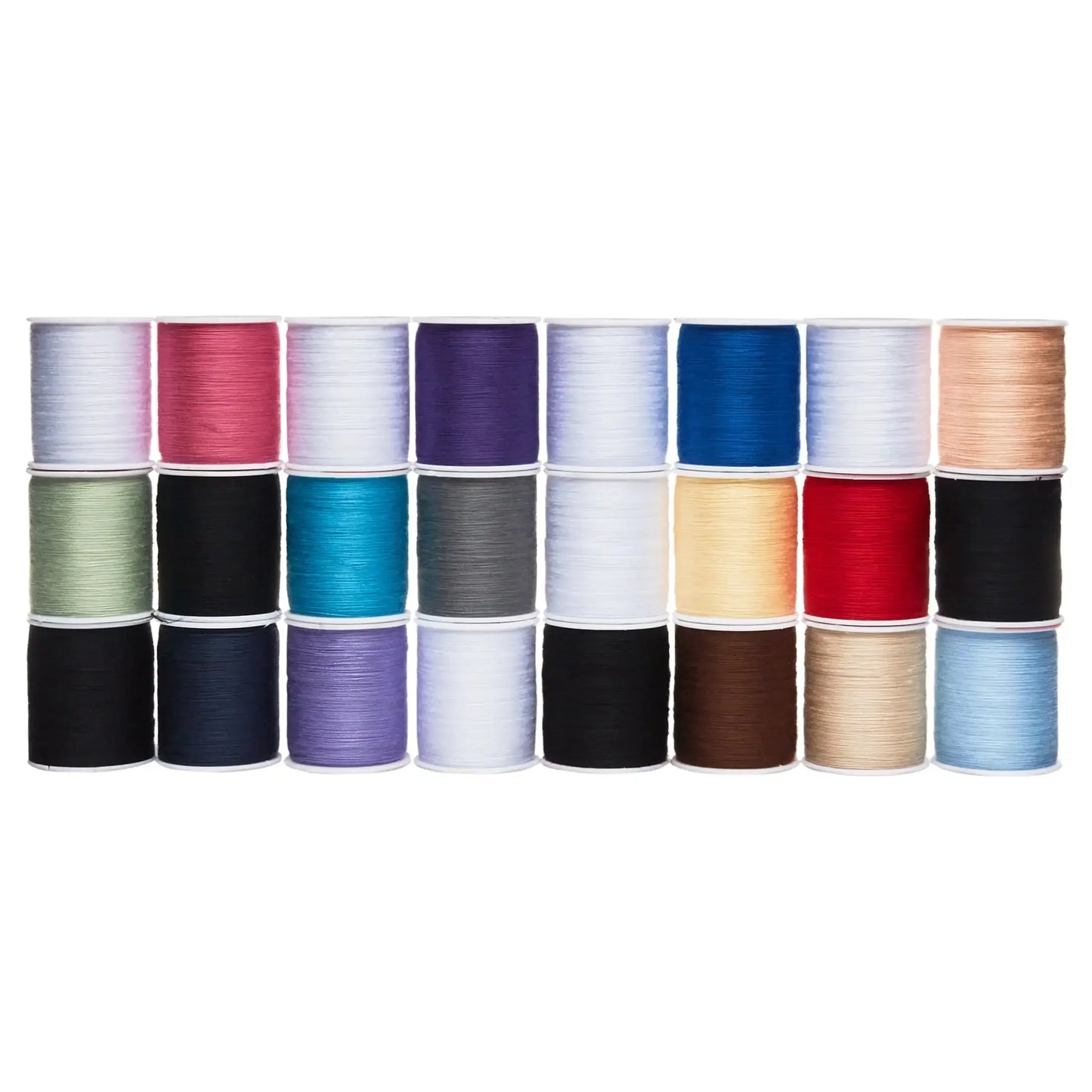 Multi-Color 100% Sewing Thread, Polyester  200 yd (24 Piece)