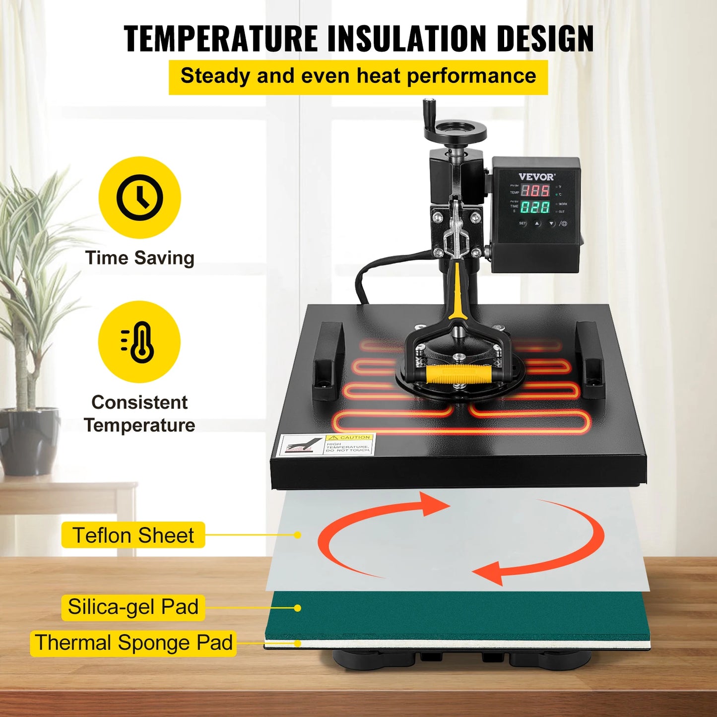 VEVOR 2In1 Heat Press Digital Sublimation Printer Transfer