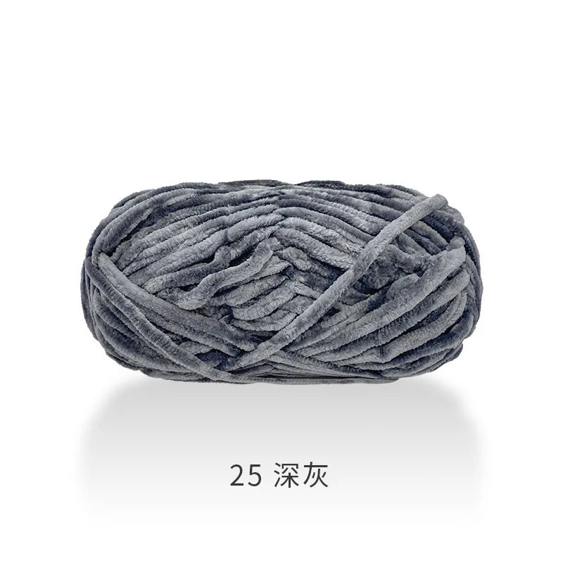 1pcs 100g super soft velvet wool coarse knitted yarn material package hand-woven hat scarf cushion