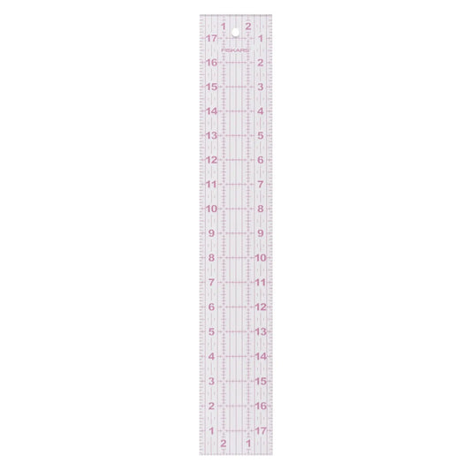 Fiskars® Acrylic Ruler 6" x 24" - Sewing and Quilting Ruler with Gridlines, Craft Supplies, Single Piece