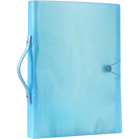 Art Portfolio Folder with Handle and Clear Sleeves 60 Pockets Display 120 Pages Plastic Painting Presentation Storage