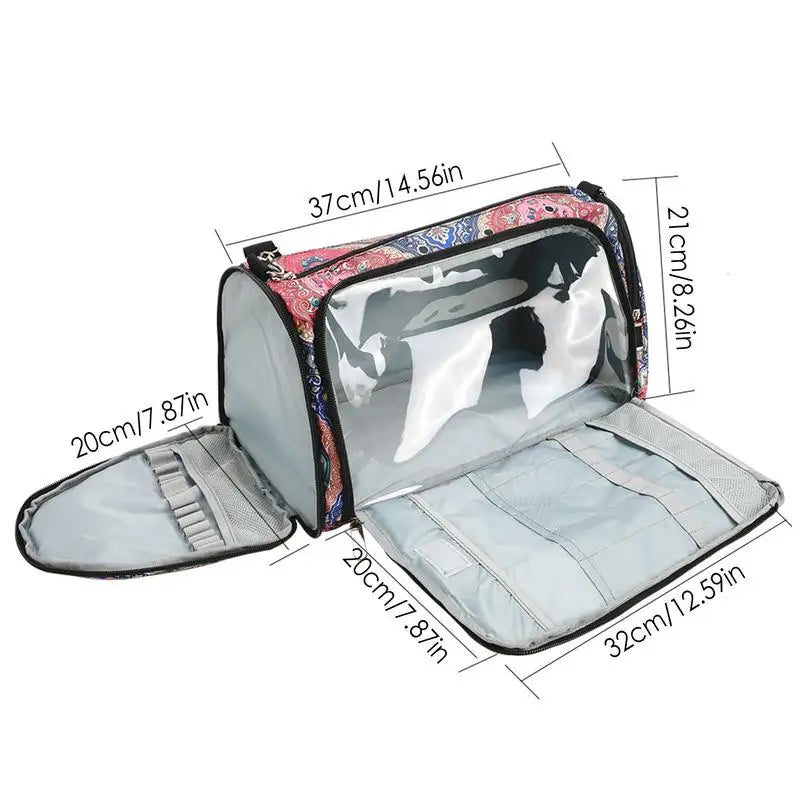 Yarn Storage Bag Large Organizer For Crochet Hooks Needles Knitting Bag For Crochet Hooks Knitting Needles Project And Supplies