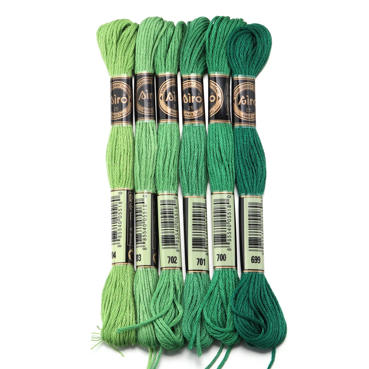 6Pcs/Lot 8m Polyester Cross Stitch Thread Colorful Embroidery Thread String Strap For DIY Sewing Crafts Clothing Accessorie 2030