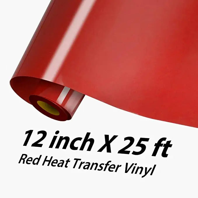 HTVRONT 30x750cm/12"X25ft PU Heat Transfer Vinyl Roll for Cricut Craft Heat Press DIY HTV Film For T-shirt Clothing Printing