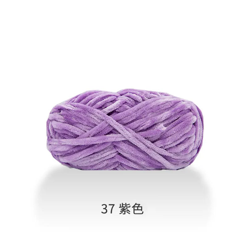 1pcs 100g super soft velvet wool coarse knitted yarn material package hand-woven hat scarf cushion